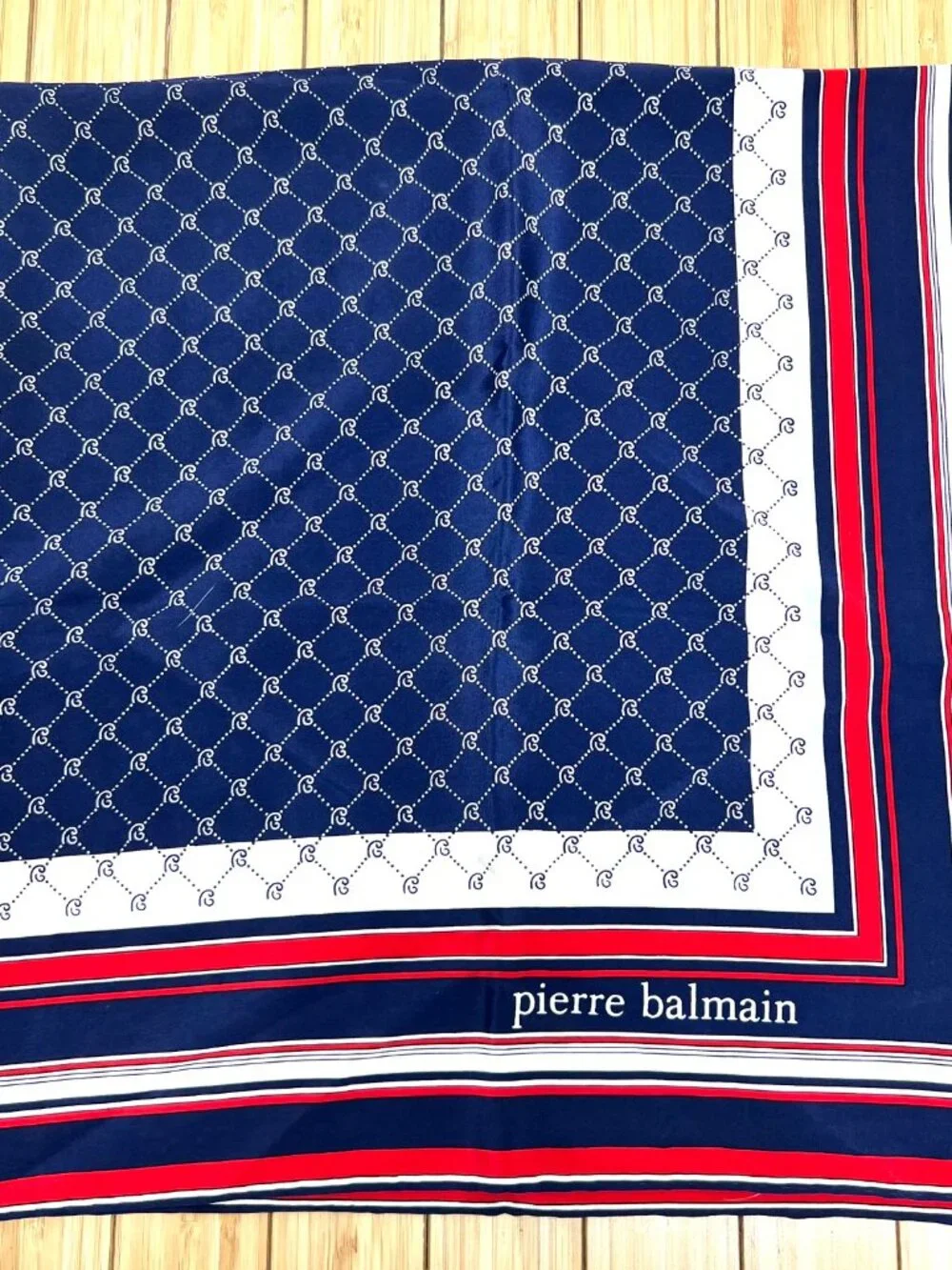 Pierre Balmain  100% silk  Satin  scarf 31